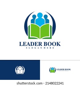 People Book Logo Design Vektorvorlage, Creative People Logo Design Konzepte