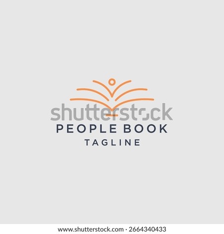 People book logo icon design template vector illustration