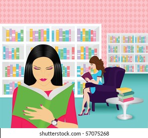 People in the bookstore