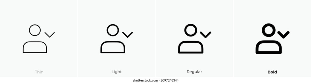 people bottom icon. Thin, Light Regular And Bold style design isolated on white background