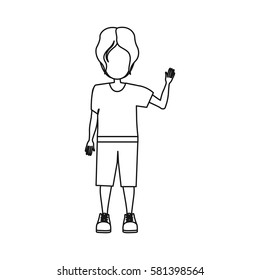 people boy icon image, vector illustration stock design