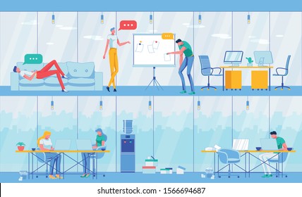 People Brainstorming Ideas near Whiteboard, Work.