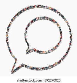 people  bubble chat  communication