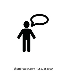 People with bubble chat, Conversation icon vector illustration