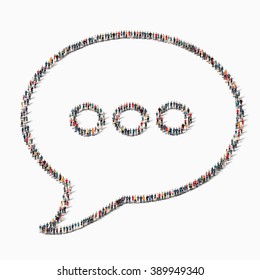 people  bubble chat icon