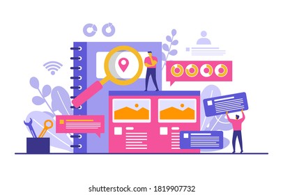 Diseño de sitios web de generación de usuarios Diseño de páginas web Desarrollo de proyectos Ilustración 