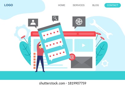 People Build Website Design Web Page Project Development Illustration 