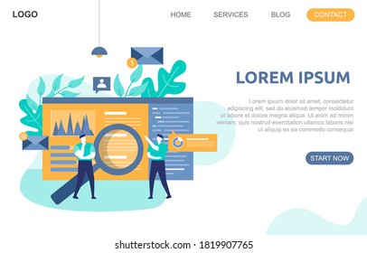People Build Website Design Web Page Project Development Illustration 