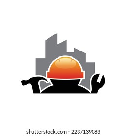 plantilla de icono del logotipo del constructor de personas