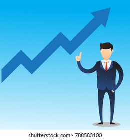 people business finance arrow illustration