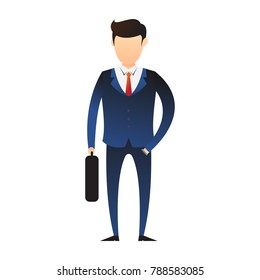 people business illustration holding bag work