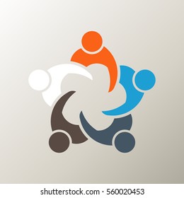 People Business Infographic Template. Vector graphic design illustration