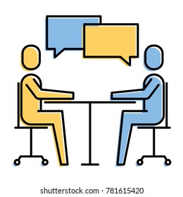 la gente negocios hablar hablar burbuja hablar comunicación