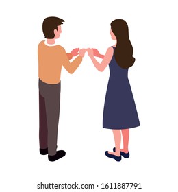 people of business standing on white background vector illustration design