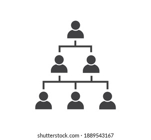 People, business teamwork user vector. User icon in flat style isolated on white background.
