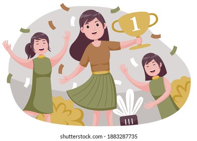 
People business vector illustration with flat design style.