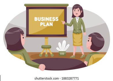
People business vector illustration with flat design style.