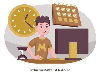 
People business vector illustration with flat design style.