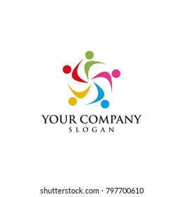 people business vector logo graphic abstract