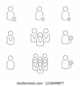 people businessman and teamwork concept icon vector eps10
