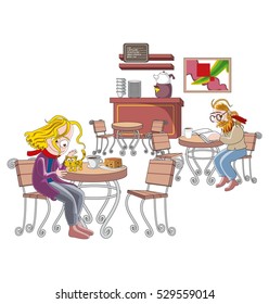 People at cafe