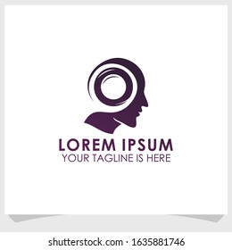people and camera icon logo template design vector