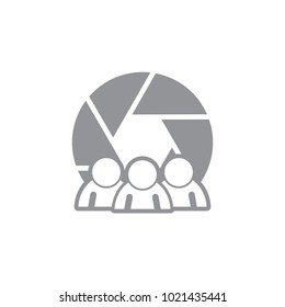 People Camera Logo Icon Design