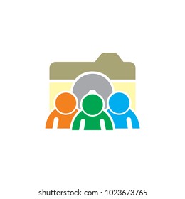 People Camera Logo Icon Design
