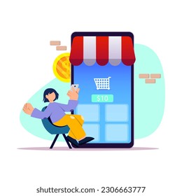 People can easily order through online services with just 1 click.