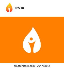 people and candle concept