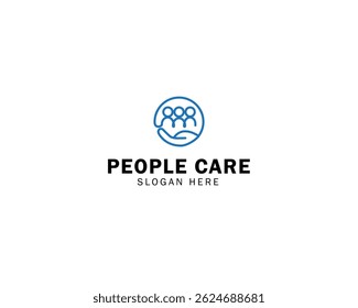 People care Circular Link Initial Letter O for Family or Cultural Group Community design logo