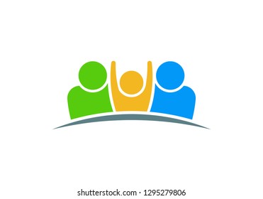 People Care Family Persons. Vector Design