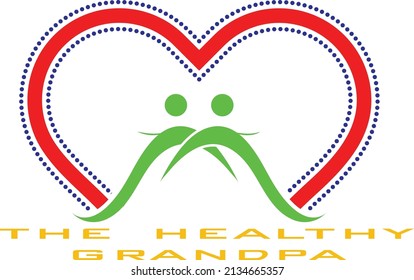 People Care Heart Shaped Logo Design Template. Symbol of care for fellow human beings, solidarity human concept vector illustration, humanitarian activities