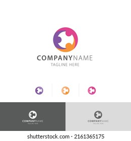 People Care Hug Premium Logo Vector