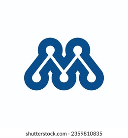people care letter m logo Unique