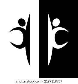 people care logo design vector template