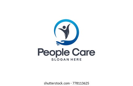 People Care logo designs vector, Personal Care logo template
