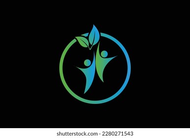 People Care Logo and Icon Template, health logo.