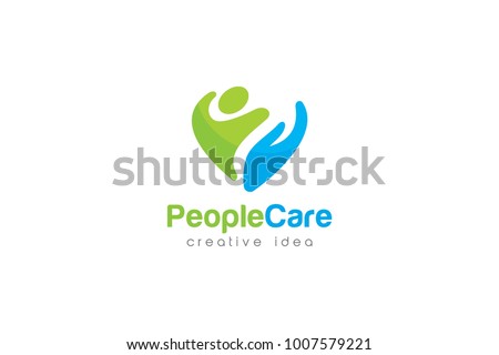 People Care Logo and Icon Template