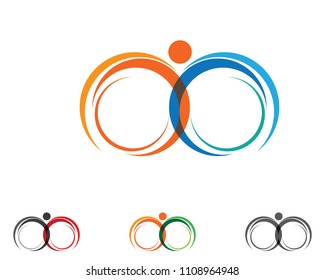 People care logo and symbols