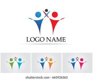 People care logo and symbols