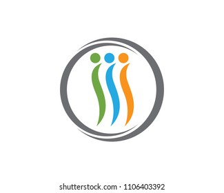  people care logo and symbols template

