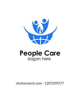 people care logo template