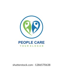 People care logo template