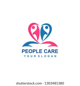 People care logo template