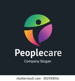 People Care Logo Template.