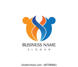 people Care logo and template 