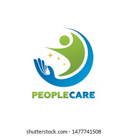 People Care Logo Template Design Vector Stock Vector (Royalty Free ...