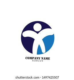 People Care Logo Template design
