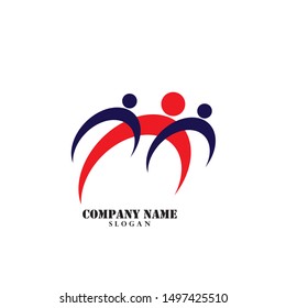 People Care Logo Template design
